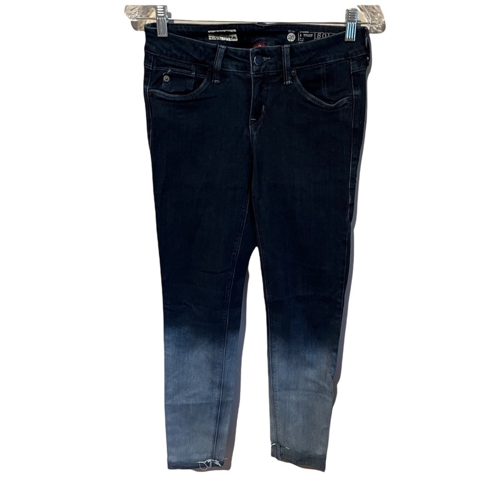 Sold Design Lab Ombré‎ Soho Super Skinny Cuffed Denim Jeans